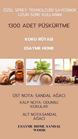 ESAYME HOME Sandal Wood Oda ve Çamaşır Sprey Koku 250ml