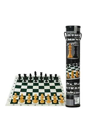 Satranç Takımı Ipli Kolay Taşınabilir Rulo (turnuva Takımı)