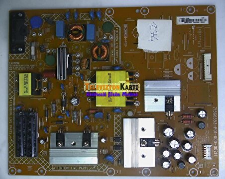 715G6353-P01-000-002H, ESP61600X, ADTVD1210AB9, Philips 42PFK6309/12, Power Board, Besleme, LC420DUN-PGP1