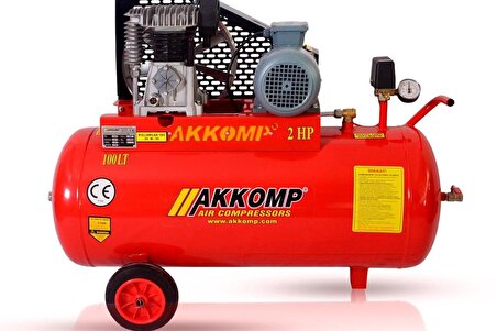 Akkomp Kompresör AK-2800/100LT 380 VOLT 2 HP 8 Bar