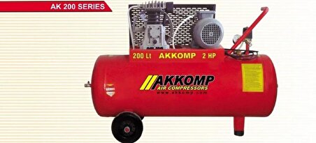 Akkomp Kompresör AK-3800/200LT 380 VOLT 3 HP 