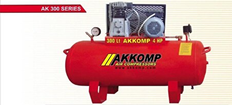 Akkomp Kompresör AK-3800/300LT 220 VOLT 4HP 