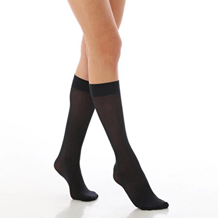 Elchee wear Mikro 50 Dizaltı Çorap Siyah 12'li