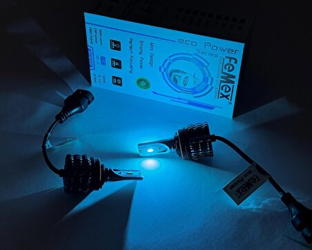 Femex Eco Power Buz Mavi 8000K CSP Chipset H8/11 Led Xenon Led Headlight