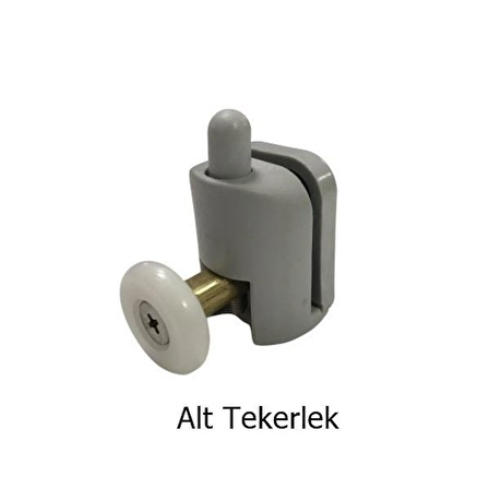 Duşakabin Tekerleği Rulman 4 Lü Set Gri Teker Çapı 24 mm