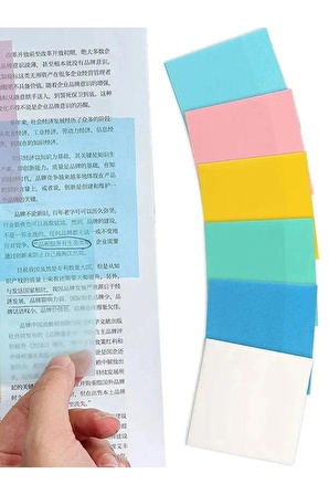 Şeffaf Renkli Yapışkan Post It Not Kağıdı Karenot Fıstık