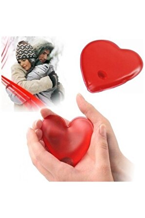 4 Adet Kalp Şeklinde Mini El Isıtıcı Dekoratif Hediyelik Sihirli El Cep Sobası 4 Adet