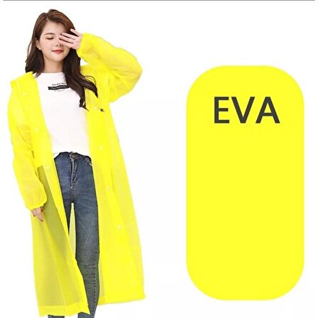 Eleven Market Raıncoat Eva Unisex Sarı Yağmurluk