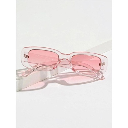 Chunky Frame Vintage Pembe Güneş Gözlüğü