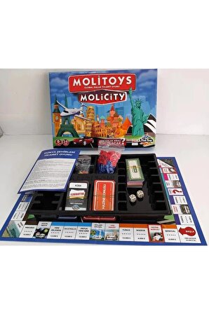 Emlak Ticaret Oyunu Molicity Monopoli Metropol Mega City Aile Oyunu Yeni Model Yerli Üretim Kutu Oyunu