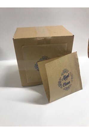 Hamburger Kağıdı Şamua Kraft 15x15 Cm 1.000 Adetli Paket