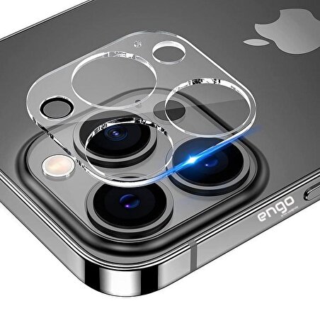 Apple iPhone 14 Pro Kamera Lens Koruyucu 9H Temperli Cam