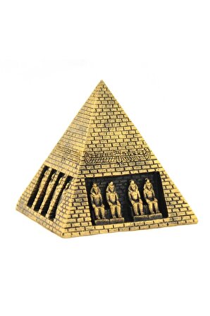 Polyester Ve Taş Tozundan Yapılmış Mısır Piramidi Biblo