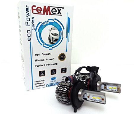 FEMEX ECO POWER  H4 Simsek Etkili Zenon CSP Led Xenon Led Headlight
