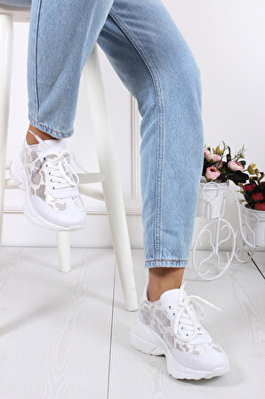 Bayan Spor Ayakkabı - Beyaz FRS01