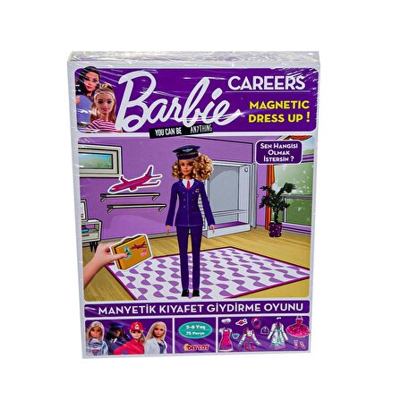 FABBATOYS Barbie Careers Manyetik Kıyafet Giydirme Oyunu / 3-8 yaş