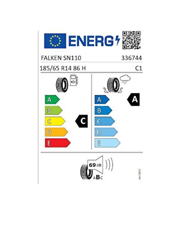 Falken 185/65 R14 TL 86H SINCERA SN110 ECORUN Yaz Lastiğidir (Üretim Tarihi:2024)