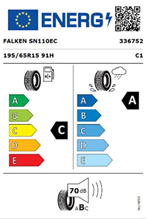 Falken 195/65 R15 TL 91H SINCERA SN110 ECORUN Yaz Lastiği (Üretim Tarihi:2024)
