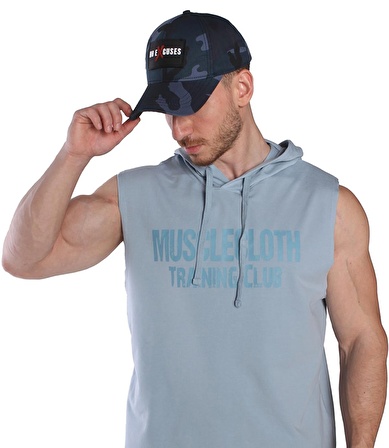 MuscleCloth Tactical Şapka Mavi Kamuflaj