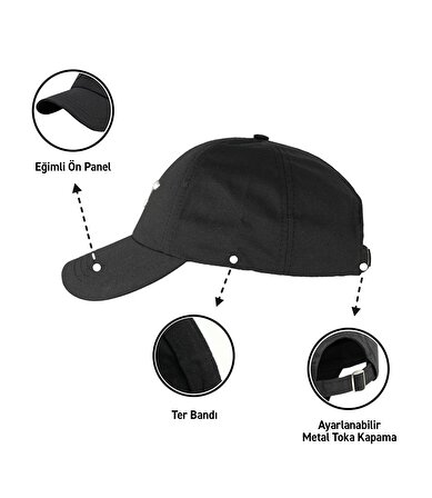 MuscleCloth Big Logo Şapka Siyah Gri