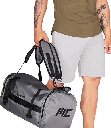 MuscleCloth Convertible Spor Çanta Gri