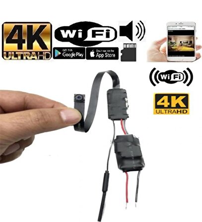 220v Wifi 4k Gizli Video Kamera 7/24 Kesintisiz Canlı Izleme Ve Kayıt