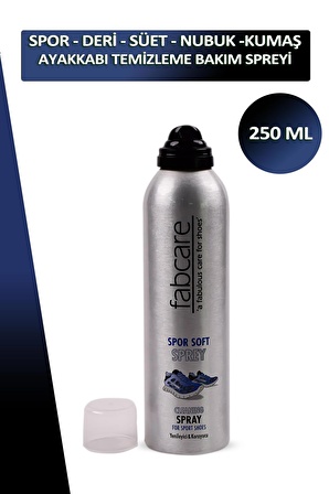 Bağcık + Fabcare Spor Deri Kumaş Süet ve Nubuk Ayakkabı Temizleme ve Bakım Spreyi 250 ML Set