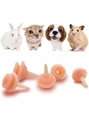 Evcil Hayvan Mini Silikon Meme Yavru Kedi Köpek Hamster Emzik Biberon 1 Adet