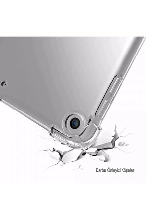 Samsung Galaxy Tab A9 Plus 11 inç X210 X215 X216 Darbeye Dayanıklı (Antişok) Şeffaf Slikon Kılıf