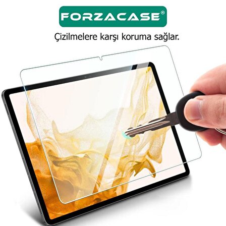 Forzacase Samsung Galaxy Tab A 8.0 2019 T290 uyumlu Temperli Kırılmaz Cam Ekran Koruyucu - FC021