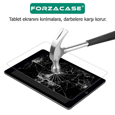 Forzacase Samsung Galaxy Tab A 8.0 2019 T290 uyumlu Temperli Kırılmaz Cam Ekran Koruyucu - FC021