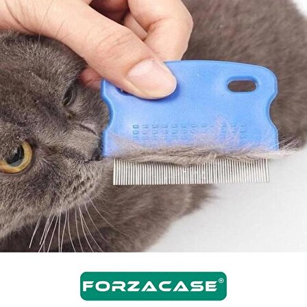 Forzacase Kedi ve Köpekler için Bit Pire Tüy Temizleme Tarağı - FC039