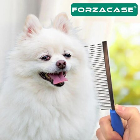 Forzacase Kedi ve Köpekler için Kıtık Açıcı Metal Tüy Toplama Tarağı - FC042