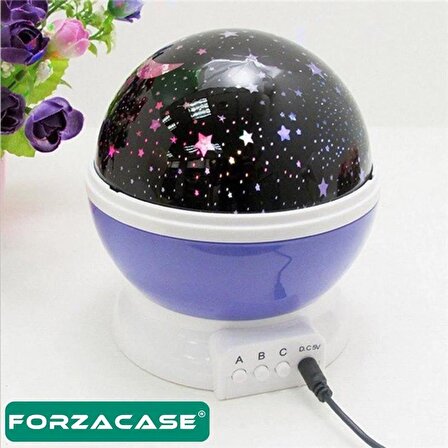 Forzacase Star Master Yıldız Projektör Yansıtmalı Genç Çocuk Odası Masa Gece Lambası - FC053