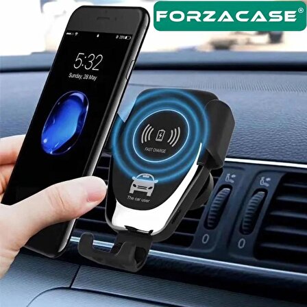 Forzacase Araç İçi Wireless Kablosuz Şarj Özellikli Telefon Tutucu Q12 - FC054