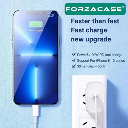 Forzacase USB-C Type-C to Lightning Kablosu PD Şarj - FC061
