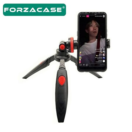 Forzacase Cep Telefonu Ve Kamera için Çok Fonksiyonlu 3 Ayak Tripod + Telefon Tutucu - FC064