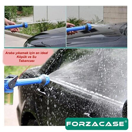 Forzacase Deterjan Hazneli Tazyikli Basınçlı Bahçe Araç Yıkama Köpüklü Su Tabancası - FC088