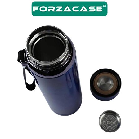 Forzacase Paslanmaz Çelik 800 ml 12 Saat Sıcak Soğuk Tutan Çay Kahve Su Termosu - FC099