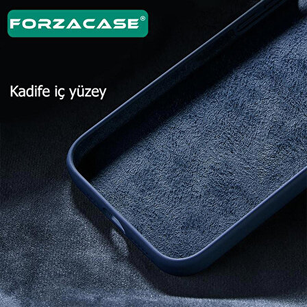 Forzacase Samsung Galaxy S23FE Liquid İçi Kadife Lansman Silikon Kılıf + Temperli Cam Ekran Koruyucu