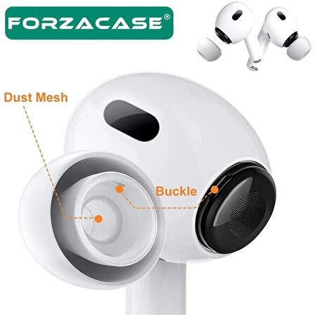 Forzacase Airpods Pro için 2 Çift Yedek Silikon Kulaklık Ucu S / L Gürültü Engellemeli Tıkaç - FC251