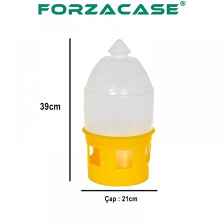 Forzacase 5 Lt. Kuplu Plastik Güvercin Suluğu - FC289