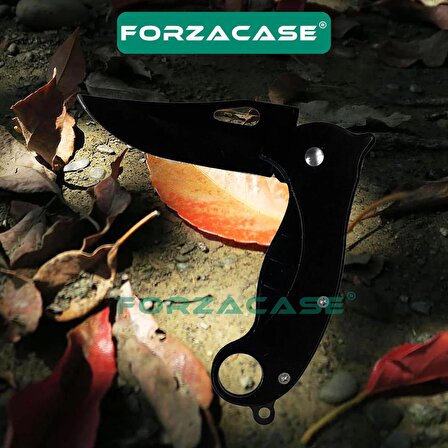 Forzacase Paslanmaz Çelik Ultra Keskin Outdoor Avcılık Kamp Çakısı Kamp Mutfak Bıçağı - FC342
