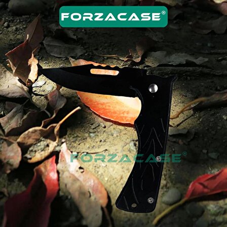 Forzacase Paslanmaz Çelik Ultra Keskin Outdoor Avcılık Kamp Çakısı Kamp Mutfak Bıçağı - FC343