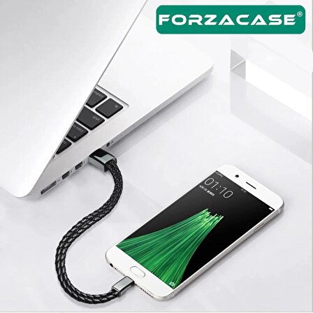 Forzacase USB to Micro Usb Deri Bileklik Şarj Data Kablosu PD 66W - FC347