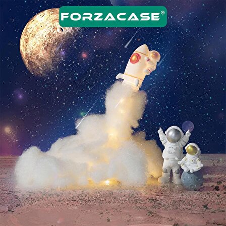 Forzacase Uçan Astronot Tasarımlı Dekoratif Gece ve Masa Lambası - FC362