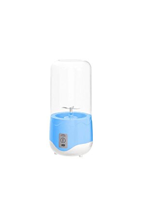 Forzacase Taşınabilir 350 ml Kablosuz Bardaklı Meyve Sıkacağı Smoothie El Blender- FC371 Mavi