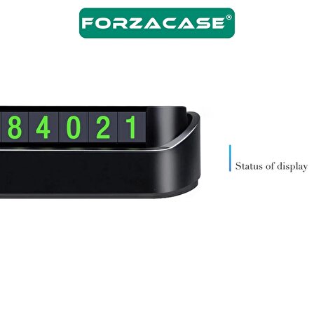 Forzacase Fosforlu Açılır Kapanabilir Numaratör Ön Torpido Üstü Telefon Numarası Göstergesi - FC373