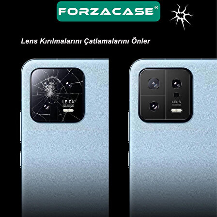Forzacase Samsung Galaxy S24 Ultra ile uyumlu Kamera Lens Koruma Halkası Siyah - FC377