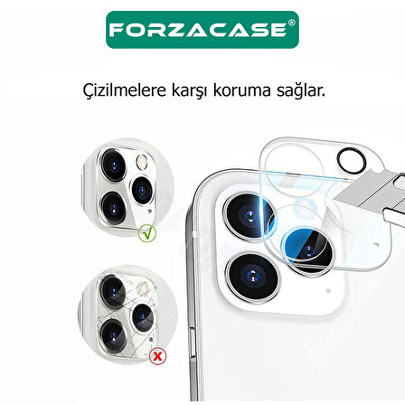 Forzacase iPhone 12 Pro Max ile uyumlu Kamera Lens Koruyucu Cam Filmi - FC378